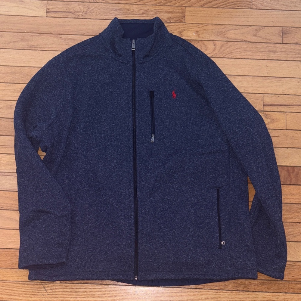 Polo by Ralph Lauren Dark Blue Jacket with Red Emblem
